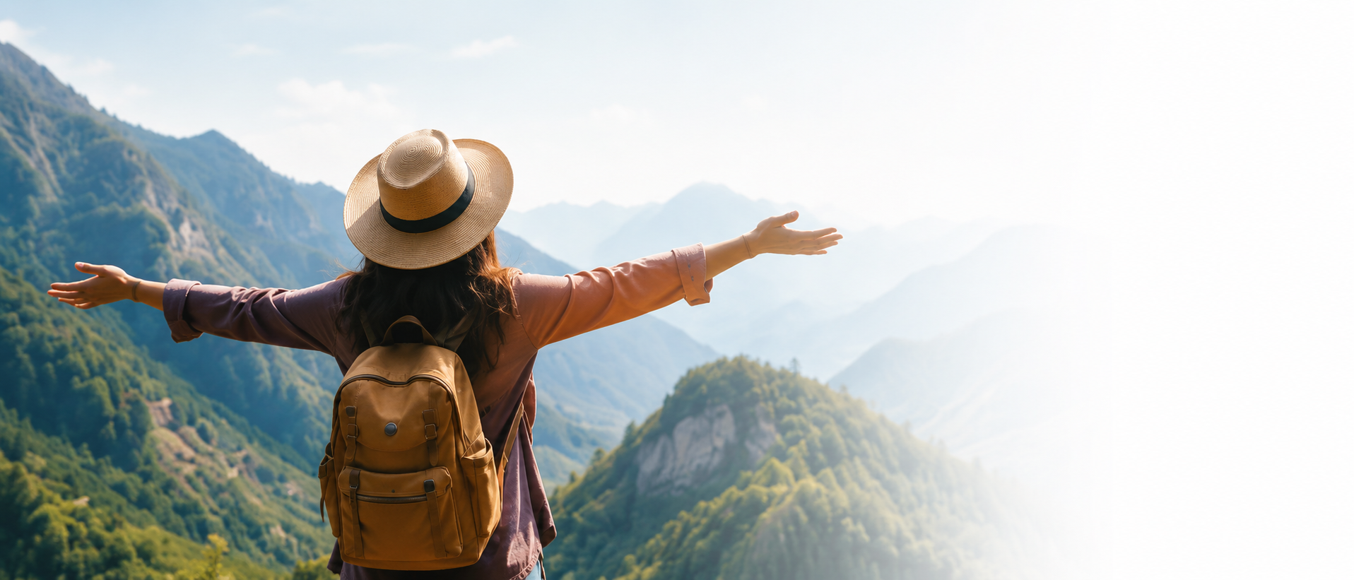 Travellers enjoying a journey